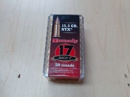 Hornady NTX 17 Mach 2 Rimfire None Toxic Lead Free 15.5 GR 2 - Brass Casing