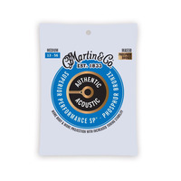 Martin MA550 SP Phosphor Bronze Authentic Acoustic Guitar Strings Medium