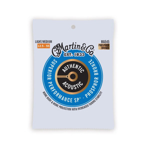 Martin MA545 SP Phosphor Bronze Authentic Acoustic Guitar Strings Light/Medium