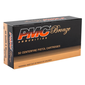 PMC Bronze 40 S&W Ammo 180 Grain Full Metal Jacket