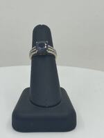 Mystic Topaz 3ct Cushion Cut 10K YG Evening Ring surrounded by Diamonds  