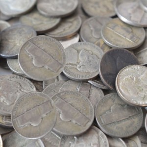 35% Silver War Nickels (Circulated)