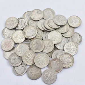 Pre-1965 90% Roosevelt Silver Dimes