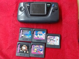Sega 2110 Game Gear With 5 Games