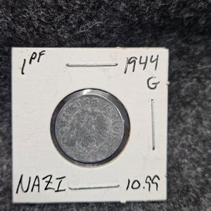Germany Foreign Coin(s) Coins 1944; 1944 G Nazi Reichspfennig