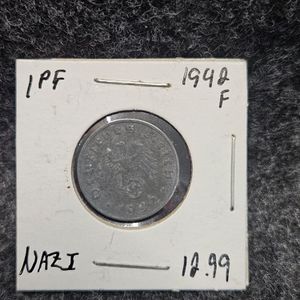 1942 F Nazi Reichspfennig 1942