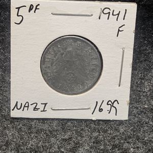1941 F Nazi 5 Reichspfennig 1941
