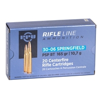 PPU 30-06 Springfield Ammo 165 Grain Pointed Soft Point