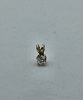 14k YG .5g .25ct Diamond Pendant