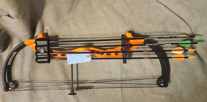 Bear Archery Brave Youth Bow Set - FLO Orange