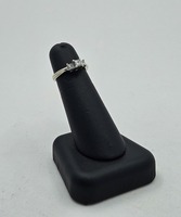  14k White Gold 3-Stone Diamond Engagement Ring .66cttw 2.5g (Sz 5)