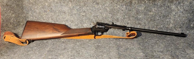 Rough Rider® Rancher™ Carbine 22 LR Black 16” Barrel 6 Rounds Walnut Stock
