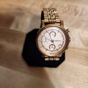 Fossil  Boyfriend Chronograph Watch Women's 38 mm Rose Gold Tone w/date