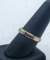 18k Yellow Gold Men's Octagonal Band Ring 