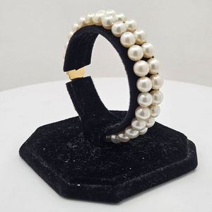 Double Strand Pearl Bracelet with 14kt YG Clasp and Dividers Size 7