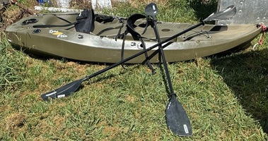 Lifetime Sport Fisher Angler 100 Tandem Kayak (2 Paddles Included)