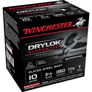 Winchester Super-X Drylok Super Steel Shotshells 10 ga 3-1/2" 1-5/8 oz 1350 fps 