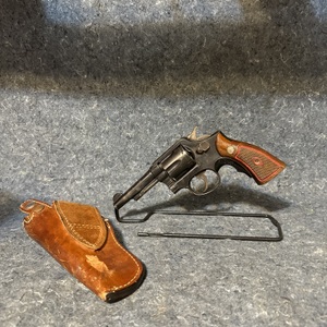 Smith & Wesson Model 10 Revolver .38 Special 6 Round with Wooden Grips