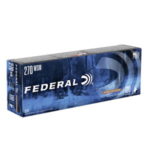 Federal Power-Shok 270 Winchester Short Magnum Ammo 130 Grain Soft Point