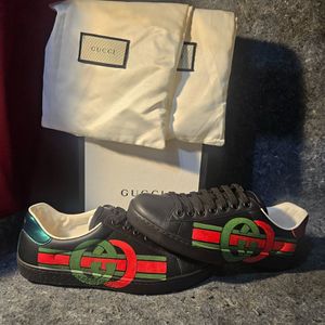 Gucci GG Ace 'Black Green Red' Size 6