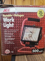 Ace Portable Halogen Work Light 500 Watt (New in opened box)