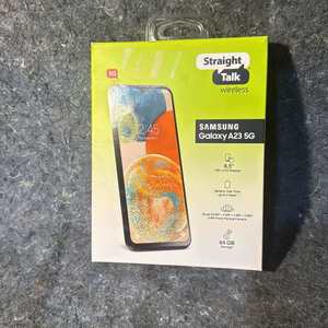 Samsung Galaxy A23, 5G, 64GB, 4GB Ram, Black - Prepaid Smartphone- Straight Talk