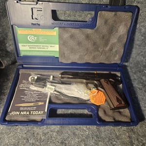Colt Government Model Handgun .45 Auto 7rd Magazine 5" Barrel Blued Finish