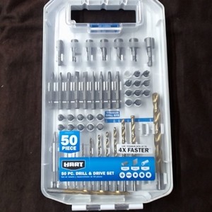 HART 50-Piece Drill and Drive Set with Protective Storage Case