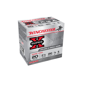 Winchester Super-X 20GA 2-3/4" #6 Shot Game Load Shells 25RD XU206