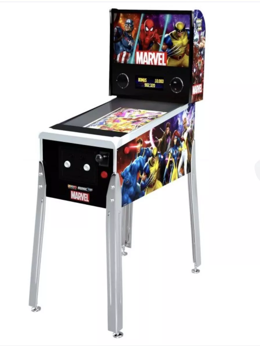  Arcade1Up - Marvel Pinball Digital with Lit Marquee 