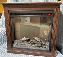 AltraFlame Fireplace Insert Glass Front Electrical Model F18V66L Black 120V