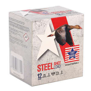 Stars and Stripes Steel Load 12 Gauge Ammo 3" 1 1/8 oz #3 Shot