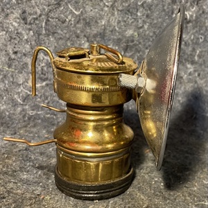Vintage Butterfly Carbide Coal Miners Lamp