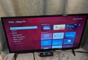 TCL 32” Class S3 (32S335) 720p HD LED Smart TV with Roku TV