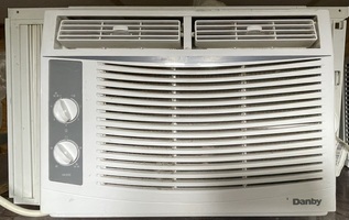 Danby 5,000 BTU 115V Window Air Conditioner Cools 150 Sq. Ft. in White
