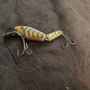Vintage L & S Bass Master MODEL 15 Wood Fishing Lure 3-1/2"