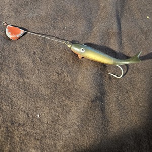 Vintage P&K Gold Scale Whirl Away Lure