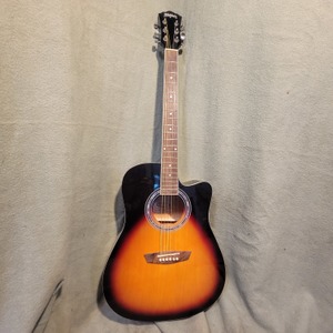 Washburn Vintage Series 6 String Acoustic-Electric Guitar, Right