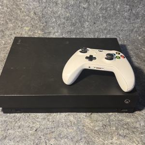 Microsoft Xbox one X w/ power cord and 1 wireless controller