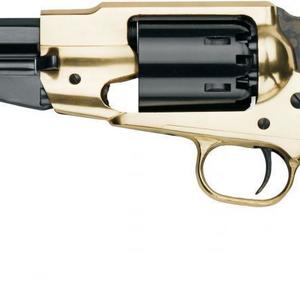 Pietta 1858 Remington Texas Sheriff Brass Frame Muzzleloader Pistol with Walnut 