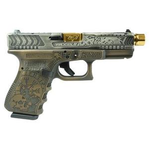 Glock 19 Gen 3 Custom "Viking Engraved Colonial Brown" Handgun 9mm Luger 15rd 