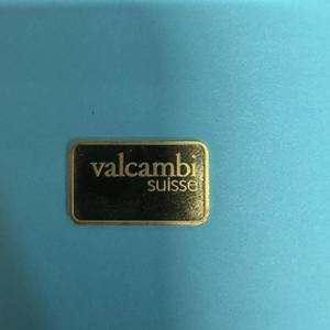 Valcambi 5 gram gold bar .999%