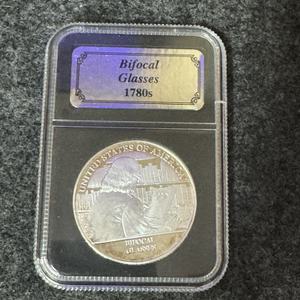 American History Silver Bullion Collection –Bifocal Glasses 1780s