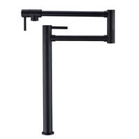 Pot Filler Faucet Commercial Wall Mount Faucet Pot Filler Black Matte Black