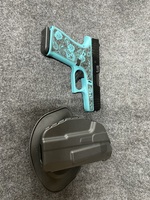 Glock 43X "Paisley Grip" Tiffany Handgun 9mm Luger10rd Magazine (1) 3.4" Barrel 