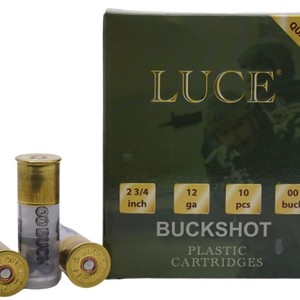 LUCE 12 Gauge #00 Buck Shot 2.75in 9 Pellet 1365 FPS 10 round