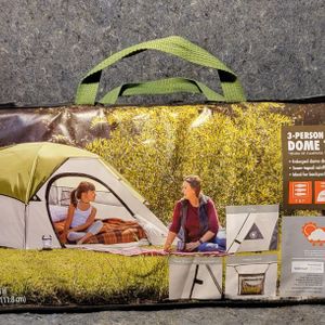 Ozark Trail 3-Person Dome Tent – Lightweight 3-Season Camping Tent with Rainfly