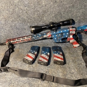 Aero Precision X15 300 Blackout American Flag Cerakote Finish (3)Magazines, Case