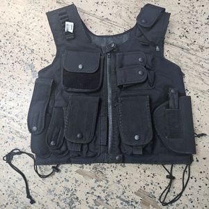 Leapers UTG Swat Polyester Law Enforcement Tactical Vest, Black - PVCV548BL