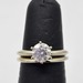  14K WG .95ctw Diamond Engagement Ring 